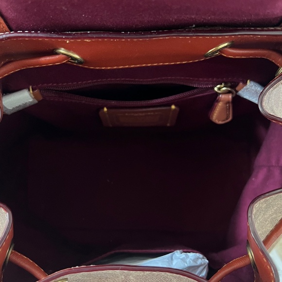 🌸Coach Evie Backpack 22 In Signature Canvas New! - Picture 6 of 15